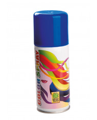 Spray de color azul para el pelo de unos 100 ml con etiqueta Spray de color azul para el pelo de unos 100 ml con etiqueta