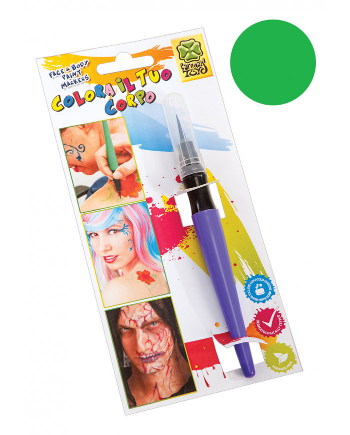 Green Felt-Tip Pen For Face And Body In Box