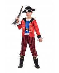 Corsair costume for kid with satin jacket and stretch trousers Corsair costume for kid with satin jacket and stretch trousers