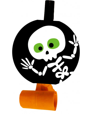 6 blowouts??with the print of a cute skeleton, ideal for