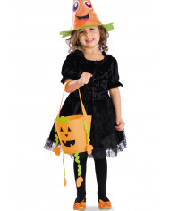 Pumpkin Felt Bag 31Cm. Hight W/Header