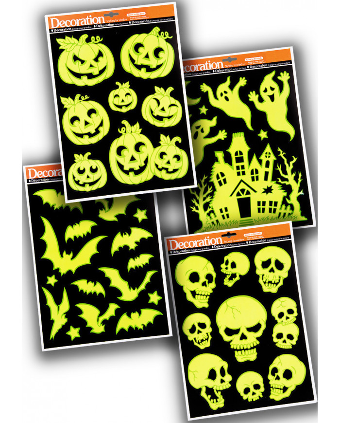 Vitrauphanie G.I.D. (GLOW IN THE DARK), hauteur 40x30 cm environ