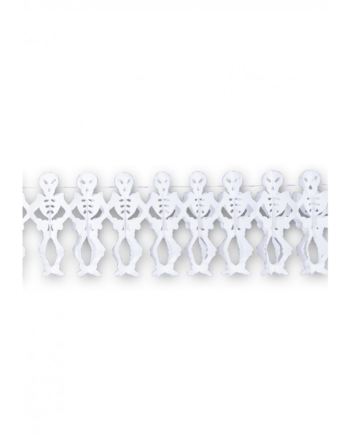 Paper Skeleton Garland L.Cm.300, H.Cm.26