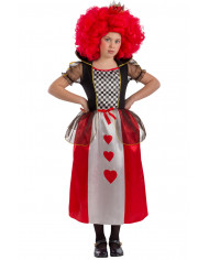 Queen of hearts costume for children composed by stretchy dress Queen of hearts costume for children composed by stretchy dress
