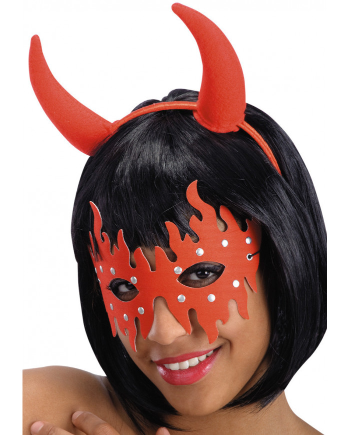 Devil Set In Pbh (Headband, Mask)