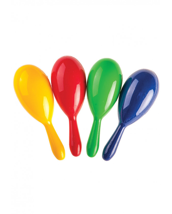 1 maraca de colores surtidos en bolsa con solapa de cartón 1 maraca de colores surtidos en bolsa con solapa de cartón