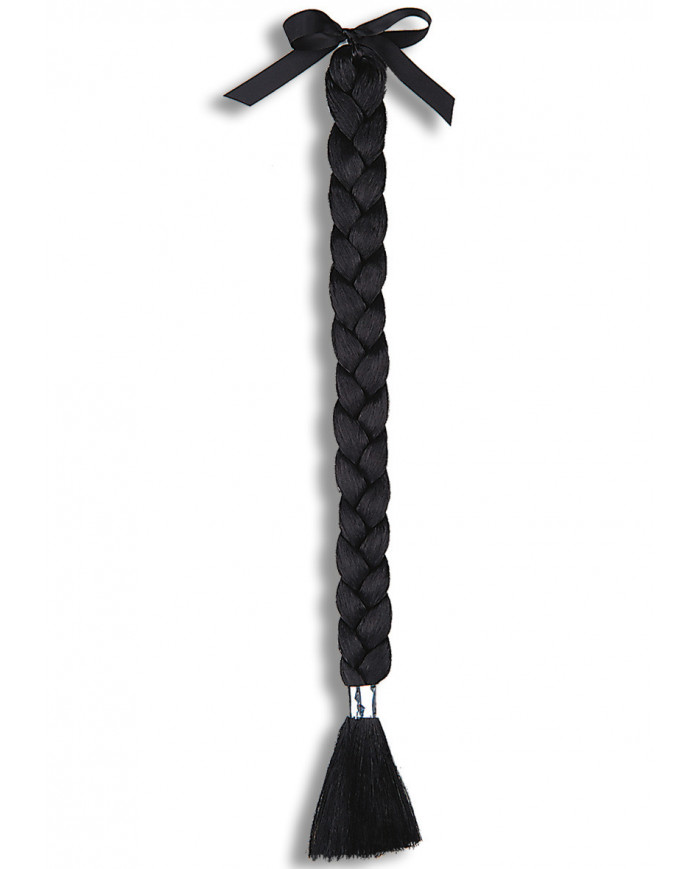 Tresse noire, longueur 50 cm environ dans une pochette Tresse noire, longueur 50 cm environ dans une pochette