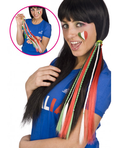 Elastique pour cheveux avec tresses et mèches Italie dans une