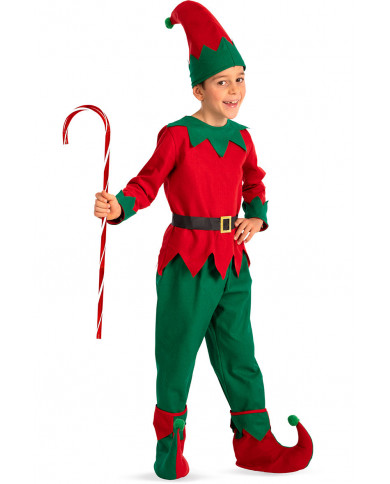 Elf costume for kid composed of felt jacket and pants Elf costume for kid composed of felt jacket and pants