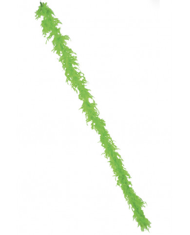 Green fluo feather boa for a whiff of joy and color that will