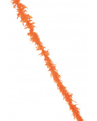 Orange fluo feather boa for a whiff of joy and color that will