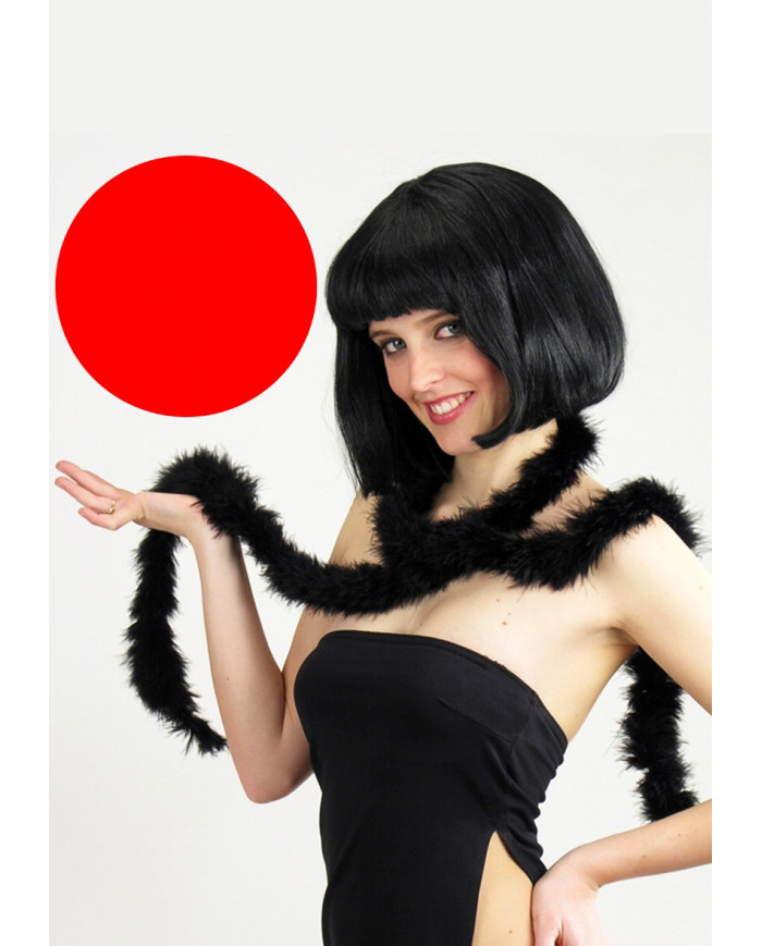 Boa orné de plumes bon marché rouge, longueur 180 cm environ (15 g