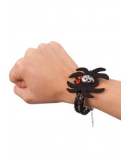 Bracelet With Spider And Skull On Header