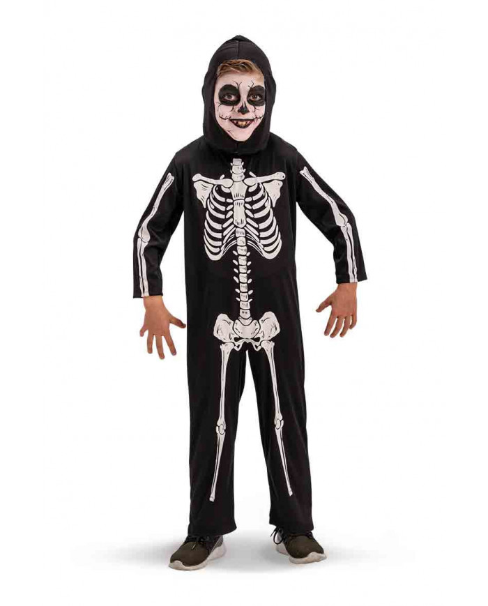 Skeleton costume for kid composed of jumpsuit in printed Skeleton costume for kid composed of jumpsuit in printed