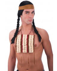 Ivory Indian Chest Piece On Card Ivory Indian Chest Piece On Card