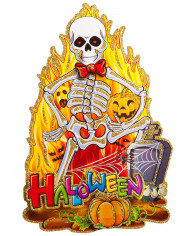 Skeleton Paper Poster W/Glitter Cm??“—“©??“—“© In Pbh