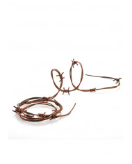 Alambre de púas de unos 240 cm de largo en bolsa con solapa de cartón