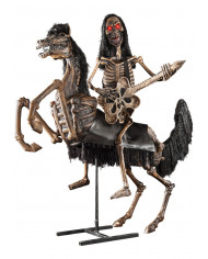 Latex Skeleton W/Horse And Guitar Cm 200
