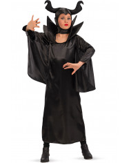 Maleficent costume for kid composed of satin dress and Maleficent costume for kid composed of satin dress and