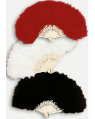 Abanico de marabú de unos 50 cm de diám. de colores surtidos en bolsa