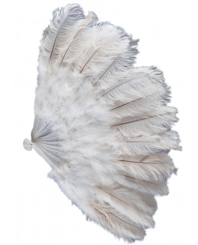 Extra Luxury Ostrich Feathers Fan In Polybag Diam.Cm.100