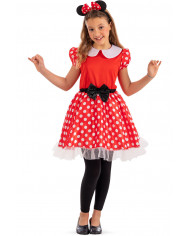 Costume da topolina per bambina. Composto da abito in tessuto