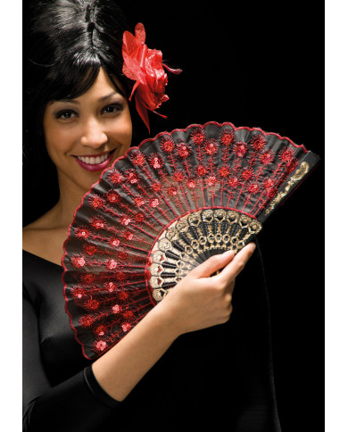 Black Fan With Decorations In Pbh