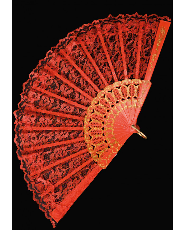 Red Fan With Decorations In Pbh