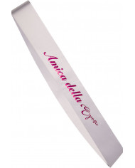 White band with AMICA DELLA SPOSA writing, perfect for all the White band with AMICA DELLA SPOSA writing, perfect for all the