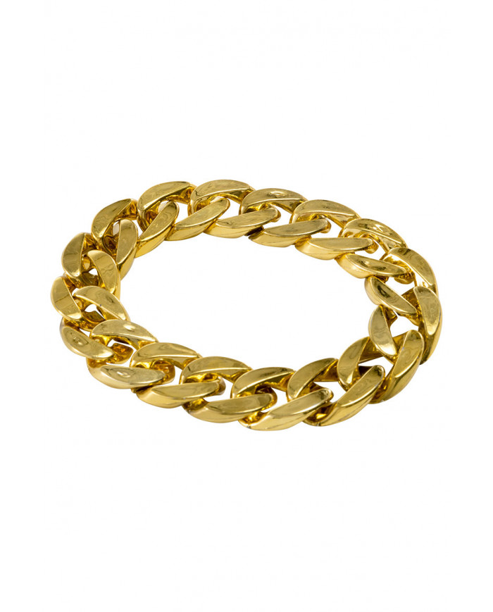 Bracciale a catena in plastica dorata, accessorio ideale per