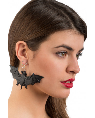 Bat earrings, a jewel that will enrich your Halloween disguise.