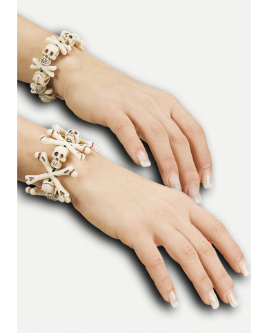 Bracelet W/Skulls And Bones, 2 Ass.Mod.