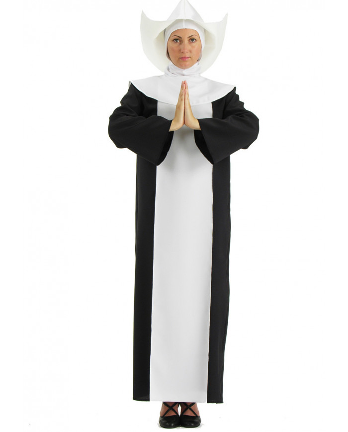 Abito da suora in terital e cappello.Costume da suora ispirato Abito da suora in terital e cappello.Costume da suora ispirato