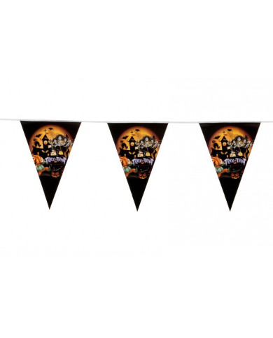 Paper flag garland, length cm.3 , suitable for Halloween