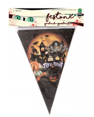 Paper flag garland, length cm.3 , suitable for Halloween