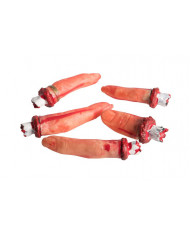 5 plastic severed fingers for macabre jokes and decorating
