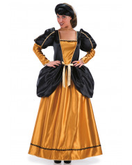 Clotilde costume with historical satin dress and hat. Clotilde costume with historical satin dress and hat.