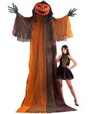 Giant pumpkin monster with tunic and lighting eyes to hang with