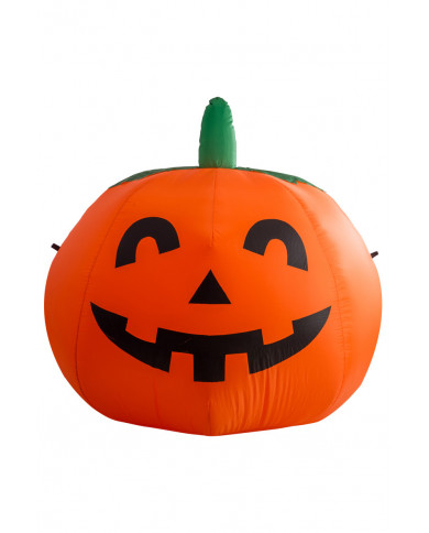 Inflatable pumpkin with lights and tie rods, high cm.12. A