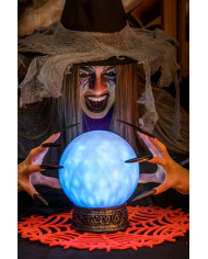 The crystal ball is a magic instrument of clairvoyants