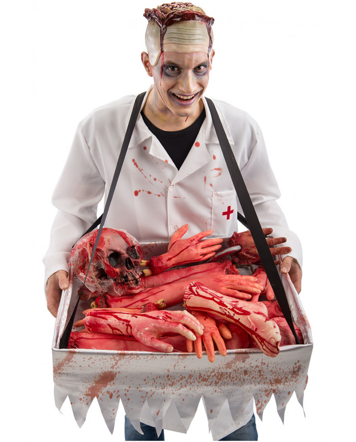 Plastic bloody foot of realistic dimensions, length cm.3. Ideal