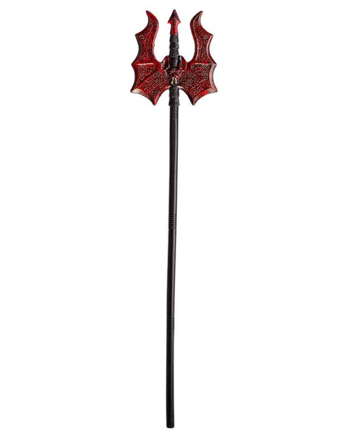 Detachable black stick with red trident. Length cm.120. Ideal