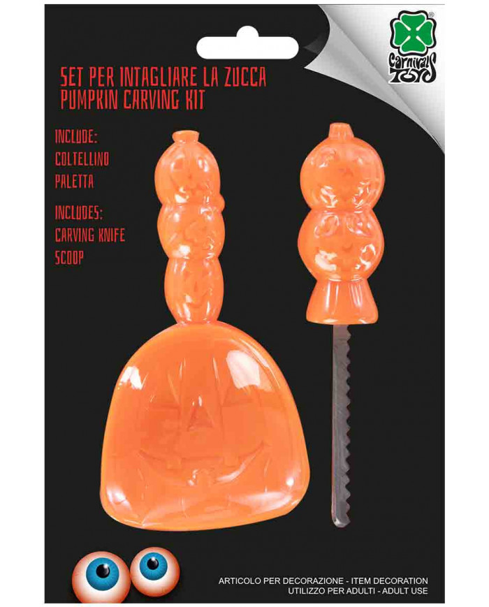 Useful kit to carve the Halloween pumpkin, consisting of a