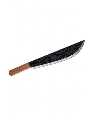 Plastic machete with a length of cm.53, creepy accessory to