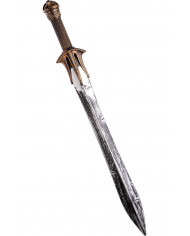 Roman sword with antiqued effect in plastic with a length of