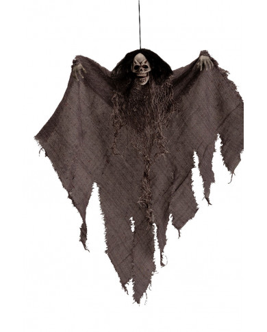 Hanging skeleton with grey tunic, high cm.50, decoration