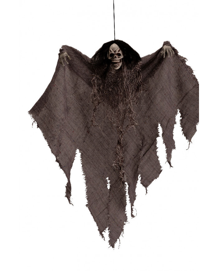 Hanging skeleton with grey tunic, high cm.50, decoration