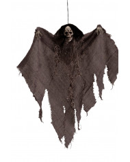 Hanging skeleton with grey tunic, high cm.50, decoration