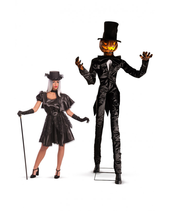 Lord latex pumpkin monster on pedestal with lights, sound and Lord latex pumpkin monster on pedestal with lights, sound and