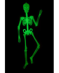 Hanging flat jointed plastic skeleton with a height of cm.150 Hanging flat jointed plastic skeleton with a height of cm.150